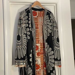 Free People Lisbon Embellished Duster M/L
